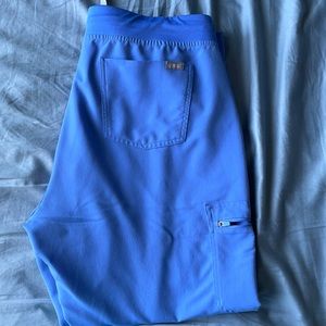 Figs Zamora Jogger Scrub Pants in Ceil Blue